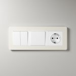Рамка на 3 поста Split (айвори/белый, soft-touch) Werkel W0033066