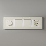 Рамка на 4 поста Split (айвори/белый, soft-touch) Werkel W0043066