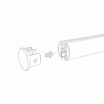 Mini Magnetic Шинопровод накладной Round черный 2м 85165/00 Elektrostandard