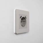 Рамка на 1 пост Split (дымчатый/белый, soft-touch) Werkel W0013067