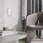 Рамка на 2 поста Split (дымчатый/белый, soft-touch) Werkel W0023067