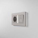 Рамка на 2 поста Split (дымчатый/белый, soft-touch) Werkel W0023067