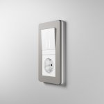 Рамка на 2 поста Split (дымчатый/белый, soft-touch) Werkel W0023067