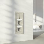 Рамка на 3 поста Split (дымчатый/белый, soft-touch) Werkel W0033067