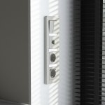 Рамка на 4 поста Split (дымчатый/белый, soft-touch) Werkel W0043067