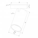 Mini Magnetic Трековый светильник 5W 3000K латунь/черный 85202/01 Elektrostandard