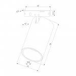 Mini Magnetic Трековый светильник 9W 3000K латунь/черный 85204/01 Elektrostandard
