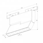 Mini Magnetic Трековый светильник 6W 3000K черный 85207/01 Elektrostandard