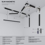 Slim Magnetic L02 Трековый светильник 30W 3000K черный 85034/01 Elektrostandard