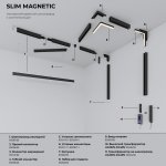 Slim Magnetic SL02 Трековый светильник 12W 3000K черный 85005/01 Elektrostandard