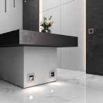 Рамка на 1 пост Senso (дымчатый, стекло soft-touch) Werkel W0013117