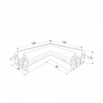 Slim Magnetic Коннектор угловой внутренний для шинопровода в натяжной потолок 85204/00 (черный) 85205/00 Elektrostandard