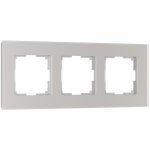 Рамка на 3 поста Senso (дымчатый, стекло soft-touch) Werkel W0033117