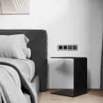 Рамка на 4 поста Senso (дымчатый, стекло soft-touch) Werkel W0043117