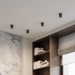 Светильник потолочный светодиодный Points 7W 4000K черный 25111/LED Elektrostandard