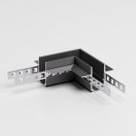 Slim Magnetic Коннектор угловой для встраиваемого шинопровода под ГКЛ 12,5мм черный 85212/00 Elektrostandard