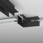 Slim Magnetic Коннектор угловой для встраиваемого шинопровода под ГКЛ 12,5мм черный 85212/00 Elektrostandard