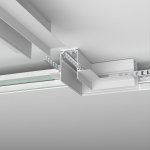 Slim Magnetic Коннектор угловой для встраиваемого шинопровода под ГКЛ 9,5мм белый 85214/00 Elektrostandard