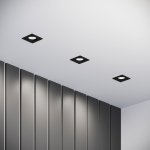 Светильник встраиваемый City GU10 черный 25055/01 Elektrostandard