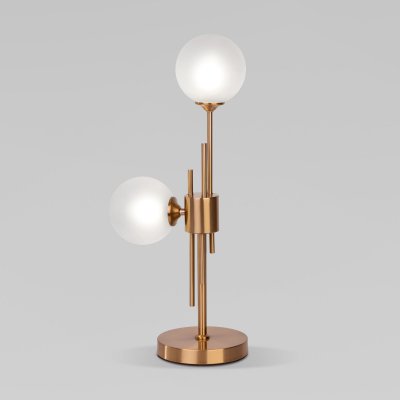 Настольный светильник со стеклянными плафонами Eurosvet 01383/2 латунь