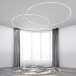 LL-2-ALP024 Встраиваемый гибкий алюминиевый профиль под ГКЛ 9,5мм (под ленту до 9,5mm) LL-2-ALP024 Elektrostandard