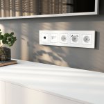 Рамка на 5 постов Slab (белый софт) Werkel W0052961