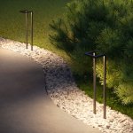 Светильник садово-парковый Stels 13W 4000K черный 35180/S