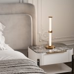 Настольный светодиодный светильник 80536/1 латунь Eurosvet