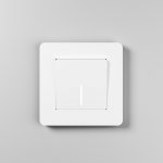 Рамка на 1 пост Split (белый/черный, soft-touch) Werkel W0013068