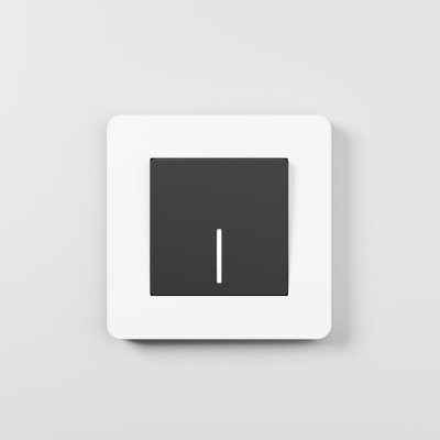 Рамка на 1 пост Split (белый/черный, soft-touch) Werkel W0013068 Рамка на 1 пост Split (белый/черный, soft-touch) Werkel W0013068