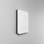 Рамка на 1 пост Split (белый/черный, soft-touch) Werkel W0013068