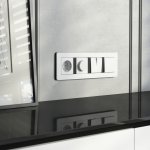 Рамка на 4 поста Split (белый/черный, soft-touch) Werkel W0043068