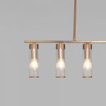 Потолочный светильник со стеклянными плафонами 60166 латунь Eurosvet