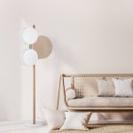 Напольный светильник с тканевым рассеивателем Eurosvet 5960 Pulse