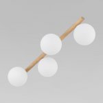 Потолочный светильник со стеклянными плафонами 5769 Estera Wood TK Lighting