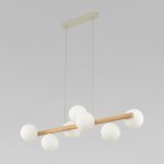 Подвесной светильник со стеклянными плафонами 5905 Estera Wood TK Lighting