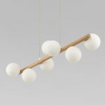 Подвесной светильник со стеклянными плафонами 5905 Estera Wood TK Lighting