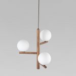 Подвесной светильник со стеклянными плафонами 10271 Estera Wood TK Lighting