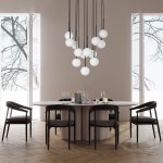 Подвесной светильник со стеклянными плафонами 10079 Martin TK Lighting