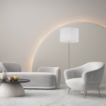 Напольный светильник с тканевым абажуром 16033 Umberto TK Lighting