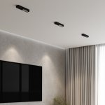 Светильник потолочный светодиодный Tend 9W 4000K черный 25114/LED Elektrostandard