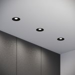 Светильник встраиваемый светодиодный Combi 10W 4000K черный 25067/LED