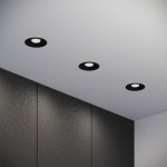 Светильник встраиваемый светодиодный Combi 15W 4000K черный 25068/LED