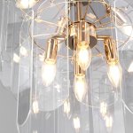 Подвесная люстра со стеклянными плафонами 60170/8 золото Eurosvet