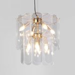Подвесная люстра со стеклянными плафонами 60170/8 золото Eurosvet