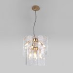 Подвесная люстра со стеклянными плафонами 60170/8 золото Eurosvet