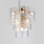 Подвесная люстра со стеклянными плафонами 60171 золото Eurosvet