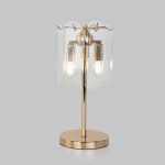 Настольный светильник со стеклянным плафоном 01170/3 золото Eurosvet