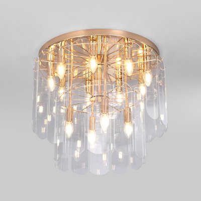 Потолочная люстра со стеклянными плафонами 60170 золото Eurosvet