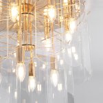 Потолочная люстра со стеклянными плафонами 60170 золото Eurosvet